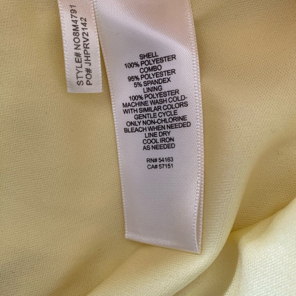 Eliza J mock neck shift yellow dress - Picture 4 of 5